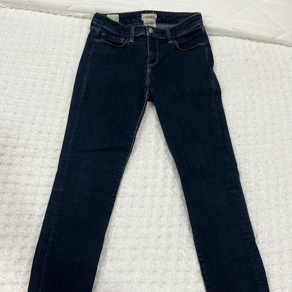 L’AGENCE Dark Denim Skinny Jeans Size 26